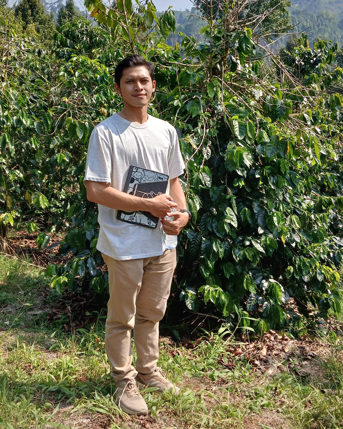 Visiting a coffee plantation in the Java highlands